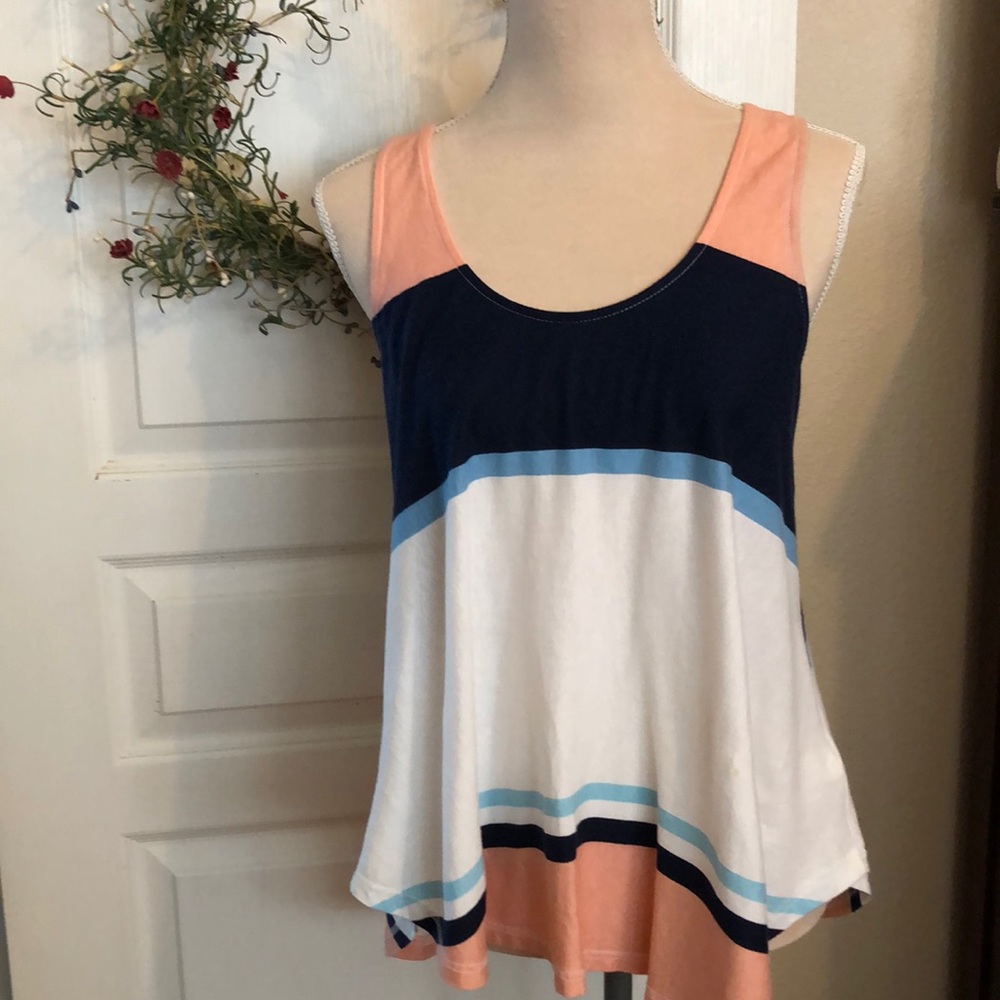Anthropologie deletta stripped tank